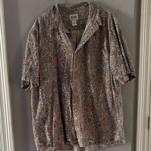 Orton Floral Short-Sleeve Button-Down Shirt - Multi Floral